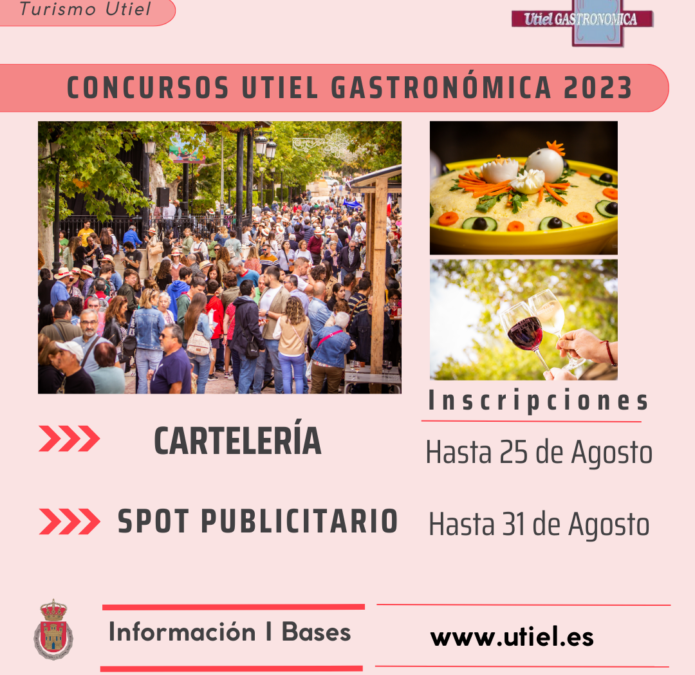 Bases de Concursos Utiel Gastronómica 2023: Cartelería y Spot 